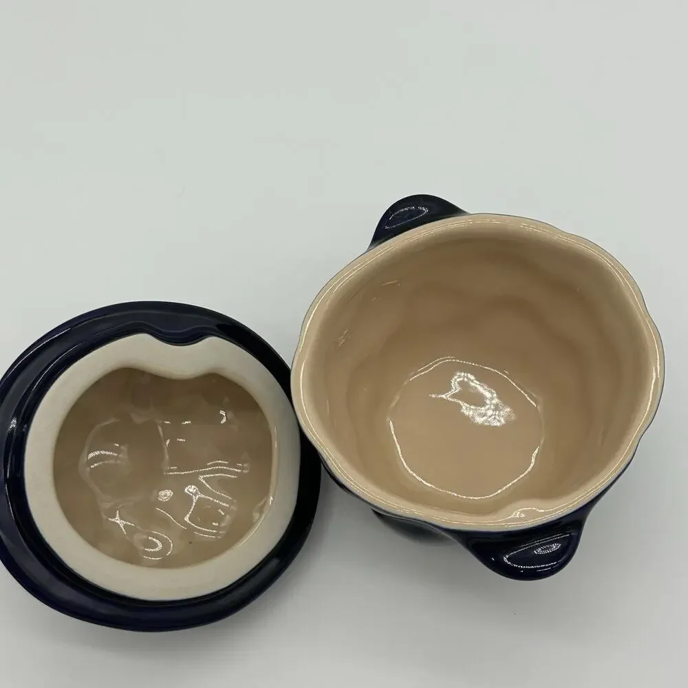 Le Creuset Petite Blackberry Casserole Mini Cocotte Stoneware 12oz Rare